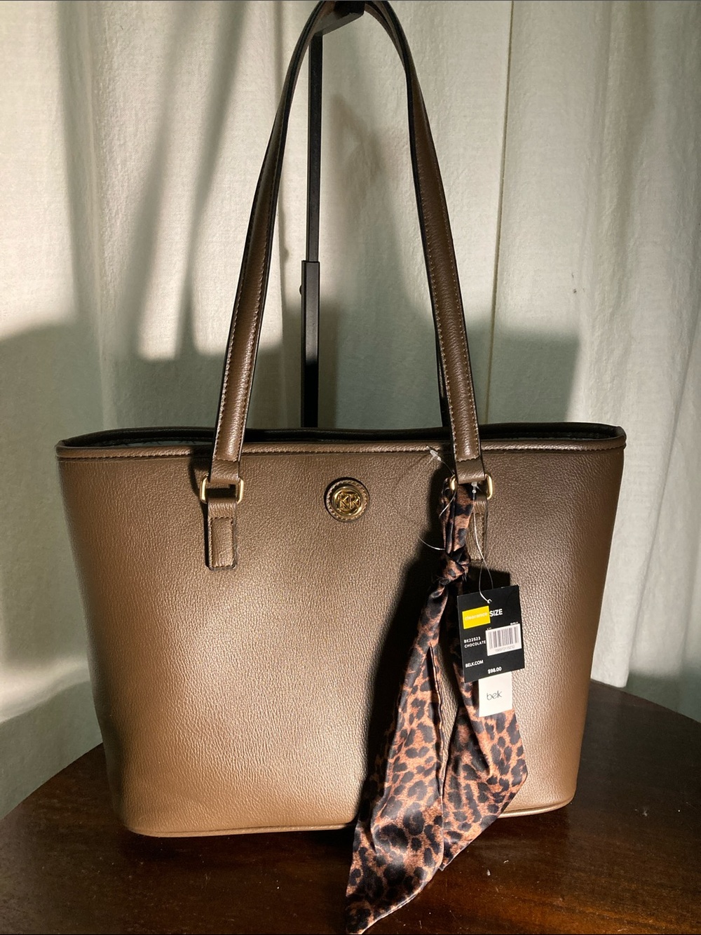 NWT Kim Roger’s chocolate Tote large